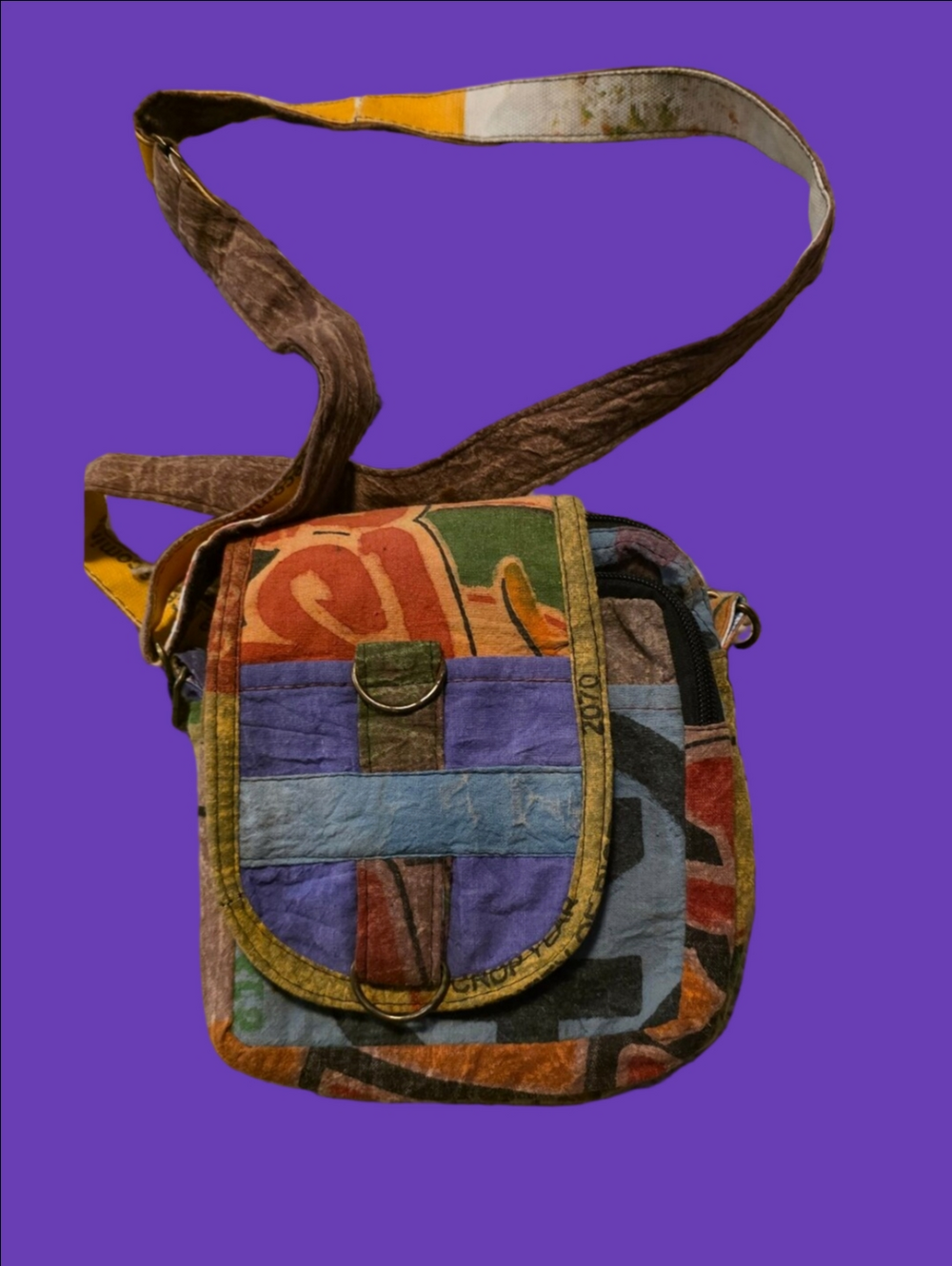 4/$67 Deal! Multicolor Patchwork Crossbody Bag